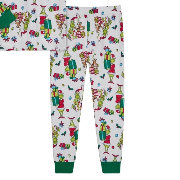 Dr. Suess The Grinch Unisex 2 PC Pajama Set Size 5T NWT - Picture 5 of 6